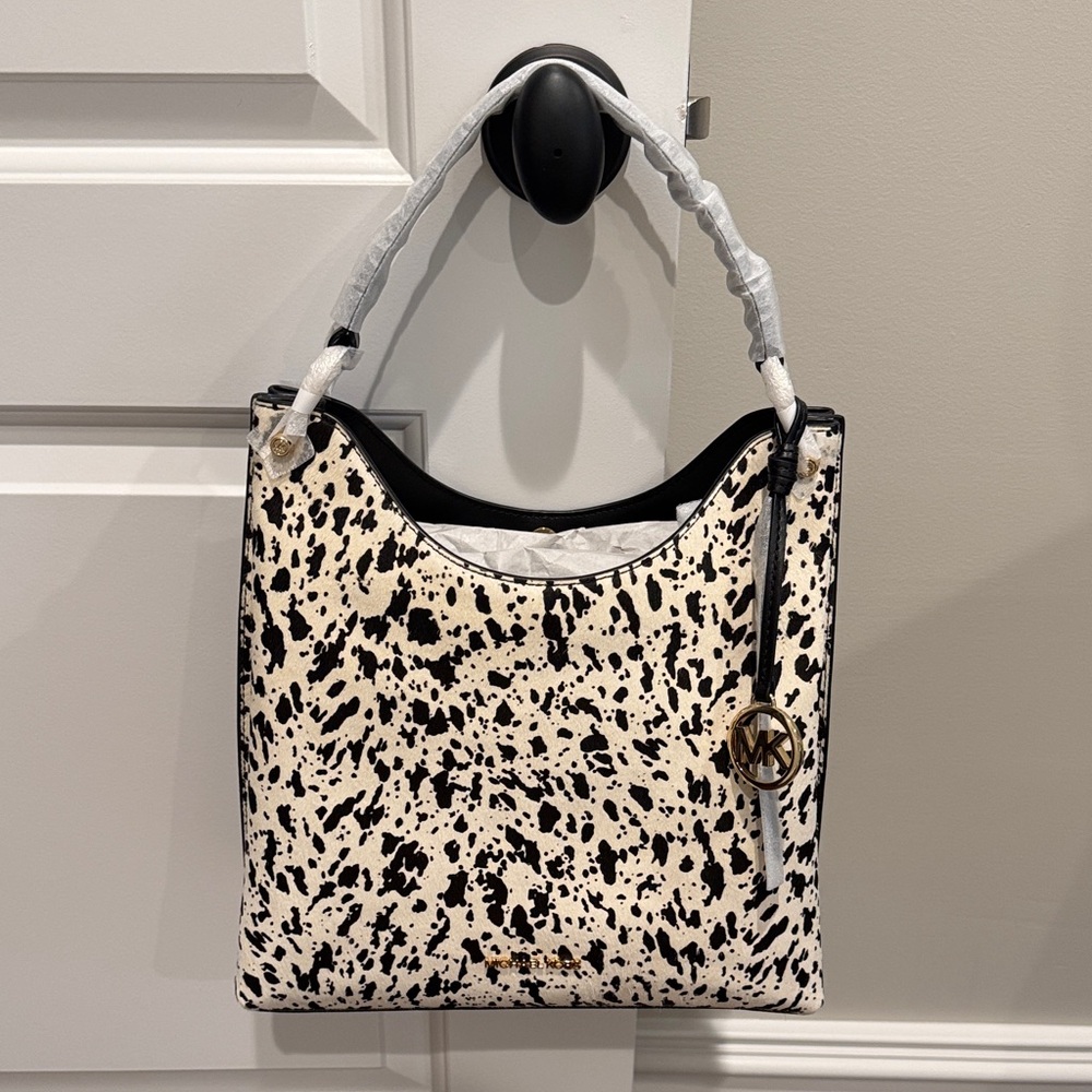 Michael Kors Speckled Black and White Shoulder Bag
